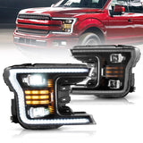 Vland LED Headlights For 2018-2020 Ford F150 Front lights Assembly