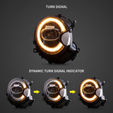 Vland LED Dual Beam Projector Headlights Black for 07-15 Mini Cooper (R55 R56 R57 R58 R59)