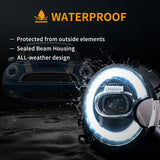 Vland LED Dual Beam Projector Headlights Black for 07-15 Mini Cooper (R55 R56 R57 R58 R59)