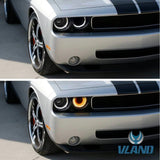 VLAND LED Headlights Fit Dodge Challenger Front lights Assembly  2008-2014