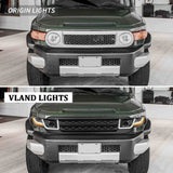 Vland LED Headlights With Grille For Toyota Fj Cruiser 2006-2022