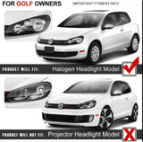 Vland LED Headlights For Golf Mk6 2009-2014 Halogen Models (Europe is 2008-2012)