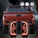 Vland LED Taillights for Toyota Tacoma 2016-2023 with Sequential Red Turn Signals