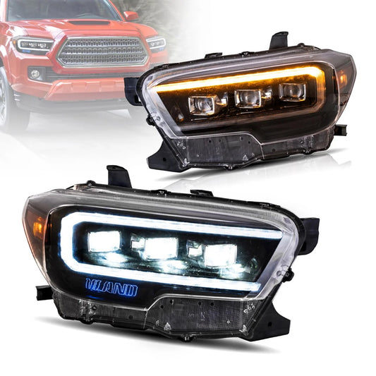 Vland LED Matrix Projector Headlights for Toyota Tacoma N300 2015-2023