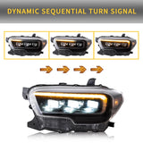 Vland LED Matrix Projector Headlights for Toyota Tacoma N300 2015-2023