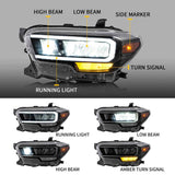 VLAND Full LED Headlights For Toyota Tacoma 2016-2023