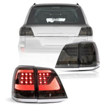 Vland LED Tail Lights for 2008-2015 Toyota Land Cruiser 200 Series with Amber Turn Signal