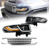 Vland LED Headlights With Grille For Toyota Fj Cruiser 2006-2022