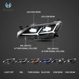 Vland LED Projector Headlights Black for 09-13 Toyota Reiz/Mark X 2nd Gen (X130) Pre-Facelift