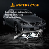 Vland LED Projector Headlights Black for 09-13 Toyota Reiz/Mark X 2nd Gen (X130) Pre-Facelift