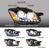 Vland LED Projector Headlights For Toyota Yaris sedan 2006-2012 Front lights assembly