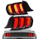 Vland LED Taillights Fit Ford Mustang USA Specs W/Red Turn Signal 2015-2023