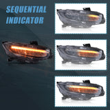 Vland LED Headlights Fit Honda Civic  2016-2021