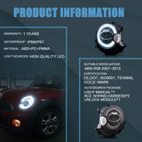 Vland LED Dual Beam Projector Headlights Black for 07-15 Mini Cooper (R55 R56 R57 R58 R59)