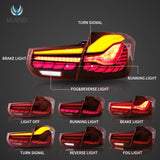 Vland LED Tail Lights For Bmw 3 Series F30 F80 M3 Rear lamps assembly 2013-2018