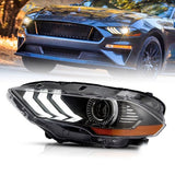 Vland LED Headlights For Ford Mustang Front Lights Assembly 2018-2023