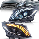 VLAND LED Headlights 2015-2021 Fit Mercedes Benz C-Class W205 C300