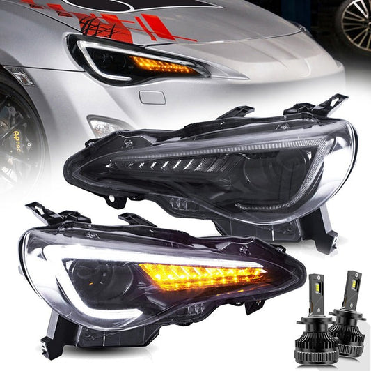 Vland LED Headlights Fit Toyota 86/GT86, Subaru Brz, Scion Frs