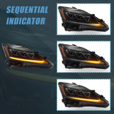 Vland Headlights for Lexus IS with Sequential Turn Signal (2006-2013)