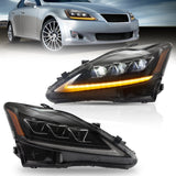 Vland Headlights for Lexus IS with Sequential Turn Signal (2006-2013)