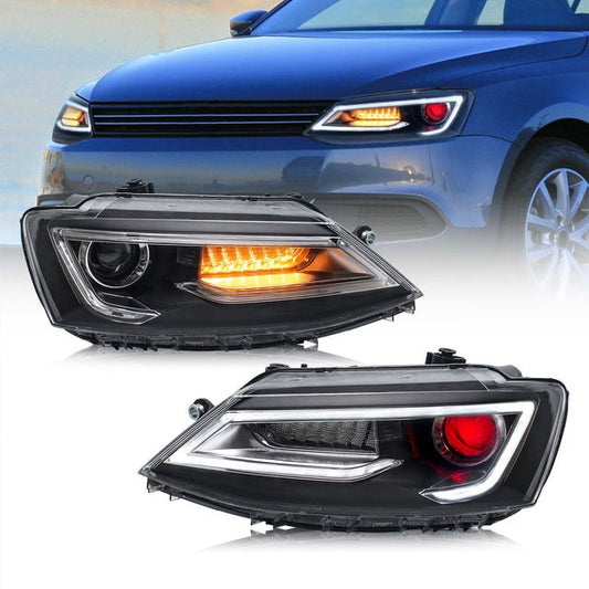 Vland LED Headlights Fit VW Jetta MK6 2011-2018 Front Lights Assembly