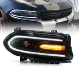 Vland LED Headlights For Dodge Charger Halogen Models Front Lights Assembly 2015-2023