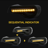 Vland Full LED Tail Lights with Sequential Indicators for 12-16 Toyota 86/GT86, 13-20 Subaru BRZ, 13-20 Scion FR-S