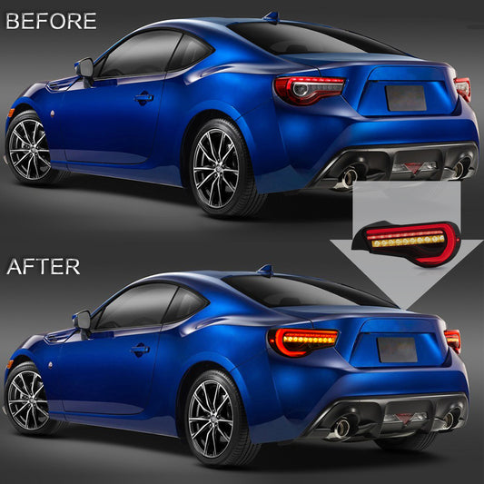 Vland Full LED Tail Lights with Sequential Indicators for 12-16 Toyota 86/GT86, 13-20 Subaru BRZ, 13-20 Scion FR-S