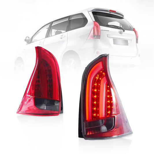 Vland LED Tail Lights for 12-15 Toyota Avanza 2nd Gen F651RM Pre-Facelift with Amber Turn Signal