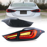 Vland LED Tail Lights for Hyundai Elantra Sedan & Coupe (2011-2015) Aftermarket Rear Lamps