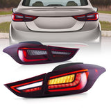 Vland LED Tail Lights for Hyundai Elantra Sedan & Coupe (2011-2015) Aftermarket Rear Lamps