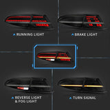 Vland LED Tail Lights Volkswagen Golf MK7 MK7.5 Hatchback  Tail Lights with Sequential Turn Signal 2014-2020VW