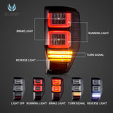 Vland LED Tail Lights with Sequential Turn Signal for Ford Ranger 1st Gen (T6/P375) (2012-2022, Not for US Models)