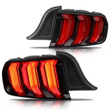 Vland LED Taillights Fit Ford Mustang USA Specs W/Red Turn Signal 2015-2023