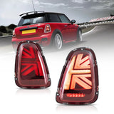 Vland LED Tail Lights With Amber Sequential Turn Signal for 07-13 Mini R Series 2nd Gen (R56 R57 R58 R59) Mini Cooper