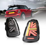 Vland LED Tail Lights With Amber Sequential Turn Signal for 07-13 Mini R Series 2nd Gen (R56 R57 R58 R59) Mini Cooper