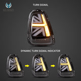 Vland LED Tail Lights With Amber Sequential Turn Signal for 07-13 Mini R Series 2nd Gen (R56 R57 R58 R59) Mini Cooper